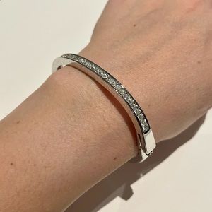 Swarovski silver crystal bangle